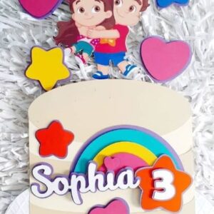 Arquivo de Corte Topo de Bolo Maria Clara e Jp