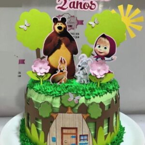 Arquivo de corte Topo de Bolo Marsha e o Urso STUDIO