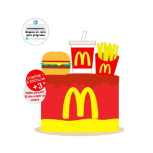 Arquivo de Corte Topo de Bolo Mc Donald - Fast Food