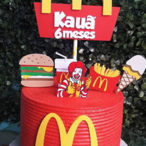 Arquivo De Corte Topo De Bolo Mc Donalds Studio 01