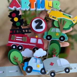 Arquivo de Corte - Topo de Bolo (Meios de Transporte) 1