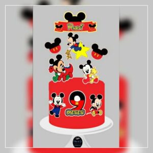 Arquivo De Corte - Topo De Bolo Mickey Baby