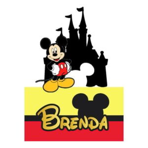 Arquivo de Corte Topo de Bolo Mickey Castelo