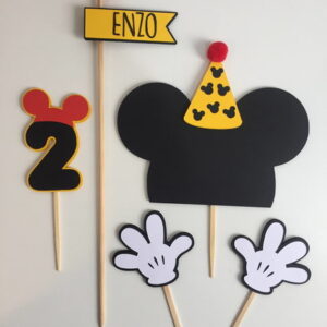 Arquivo de corte Topo de bolo Mickey em camadas