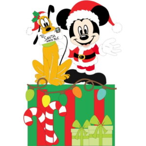 Arquivo de Corte Topo de Bolo Mickey Natalino/ Natal