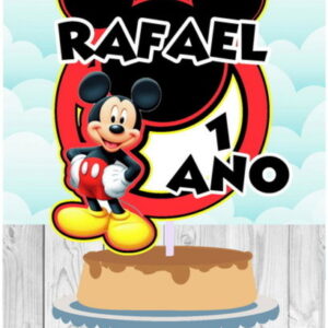 Arquivo de Corte Topo de Bolo Mickey Studio