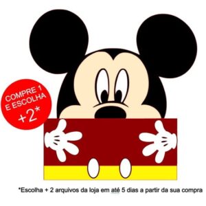Arquivo de Corte Topo de Bolo Mickey
