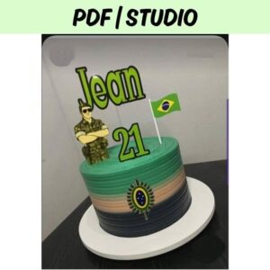 Arquivo de Corte Topo de Bolo Militar Csv312