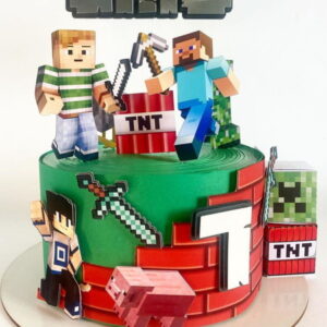 Arquivo de Corte Topo de Bolo Minecraft 3