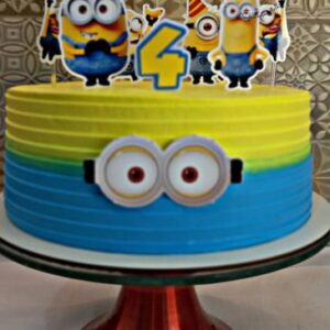 Arquivo De Corte Topo De Bolo Minions Balão