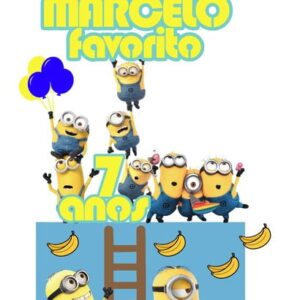 Arquivo de Corte Topo de Bolo Minions