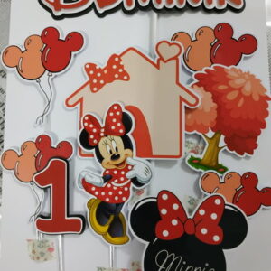 Arquivo de Corte Topo de Bolo Minnie 03 - Studio e PDF
