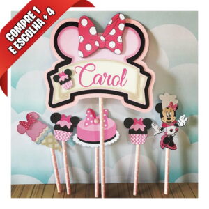 Arquivo de Corte Topo de Bolo Minnie