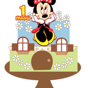 Arquivo de Corte Topo de Bolo Minnie
