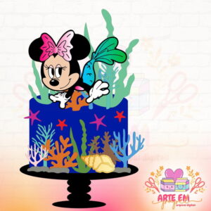 Arquivo de Corte: Topo de Bolo Minnie