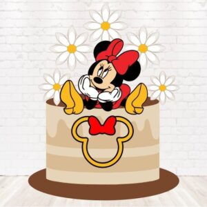 Arquivo de Corte Topo de Bolo Minnie em Camadas 1335