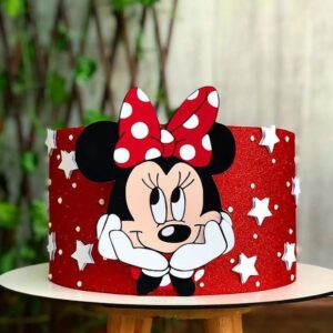 Arquivo de Corte Topo de Bolo Minnie em Camadas #771