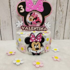 Arquivo de Corte Topo de Bolo Minnie Rosa 10 (studio)