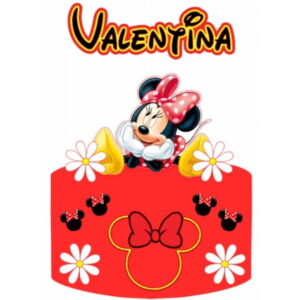 Arquivo de Corte Topo de Bolo Minnie Sentada
