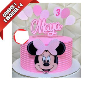 Arquivo de Corte Topo de Bolo Minnie