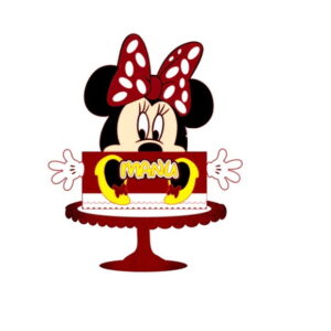 Arquivo de corte Topo de Bolo Minnie