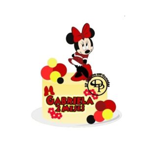 Arquivo de Corte Topo de Bolo Minnie Vermelha