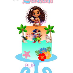 Arquivo de Corte Topo de Bolo Moana