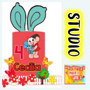 Arquivo De Corte Topo De Bolo Mônica *studio*