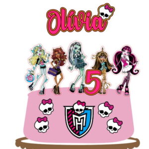 Arquivo de Corte - Topo de Bolo - Monster High