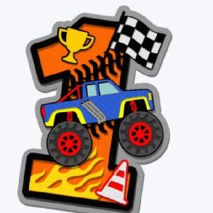 Arquivo de Corte Topo de Bolo Monster Truck -todas as Idades