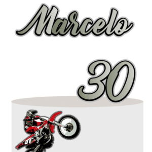Arquivo de Corte Topo de Bolo Moto 01