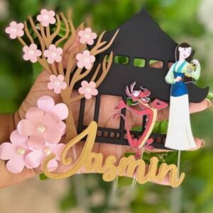 Arquivo de corte Topo de Bolo Mulan STUDIO