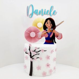Arquivo de Corte Topo de Bolo Mulan Studio Silhouette
