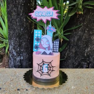 Arquivo de Corte Topo de Bolo Mulher Aranha Studio+brinde