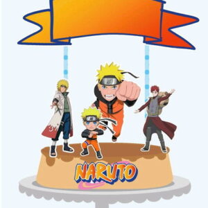 ARQUIVO DE CORTE TOPO DE BOLO NARUTO (#1570)