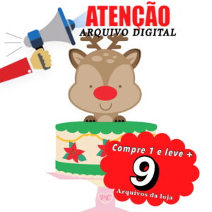 Arquivo de Corte Topo de Bolo Natal - 007