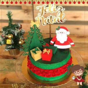 Arquivo de Corte Topo de Bolo Natal 01