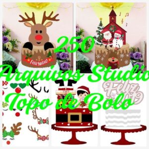 Arquivo de Corte Topo de Bolo - Natal #02