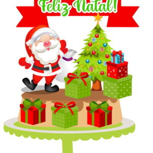 Arquivo de corte Topo de Bolo Natal 03