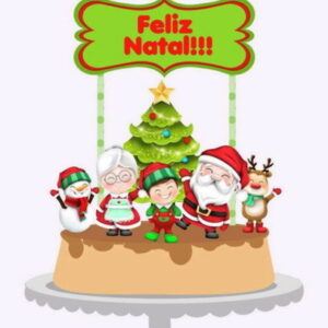 Arquivo de Corte Topo de Bolo Natal (#1571)