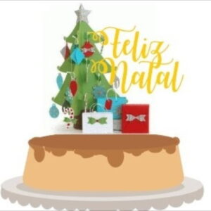 Arquivo de corte topo de bolo Natal 163 STUDIO