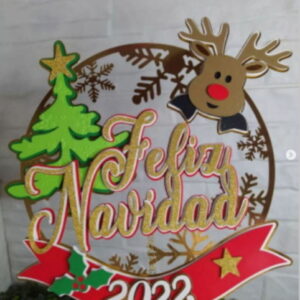 Arquivo de Corte Topo de Bolo Natal 2022 #15594