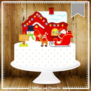 ARQUIVO DE CORTE TOPO DE BOLO NATAL (#2096) STUDIO