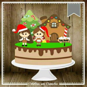 ARQUIVO DE CORTE TOPO DE BOLO NATAL (#2100) STUDIO