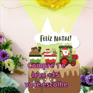 Arquivo de Corte Topo de Bolo Natal #2684