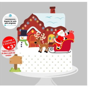 Arquivo de Corte Topo de Bolo Natal