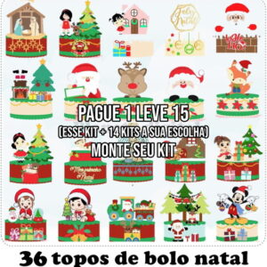 Arquivo de Corte Topo de Bolo Natal 3 Studio+14