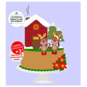 Arquivo de Corte Topo de Bolo Natal