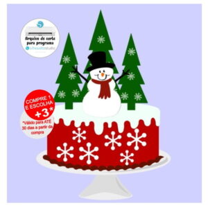 Arquivo de Corte Topo de Bolo Natal