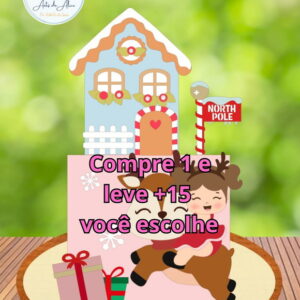 Arquivo de Corte Topo de Bolo Natal #5879